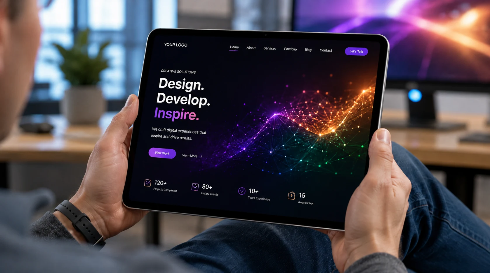 Web Nexus Studio modern web development and design mockup